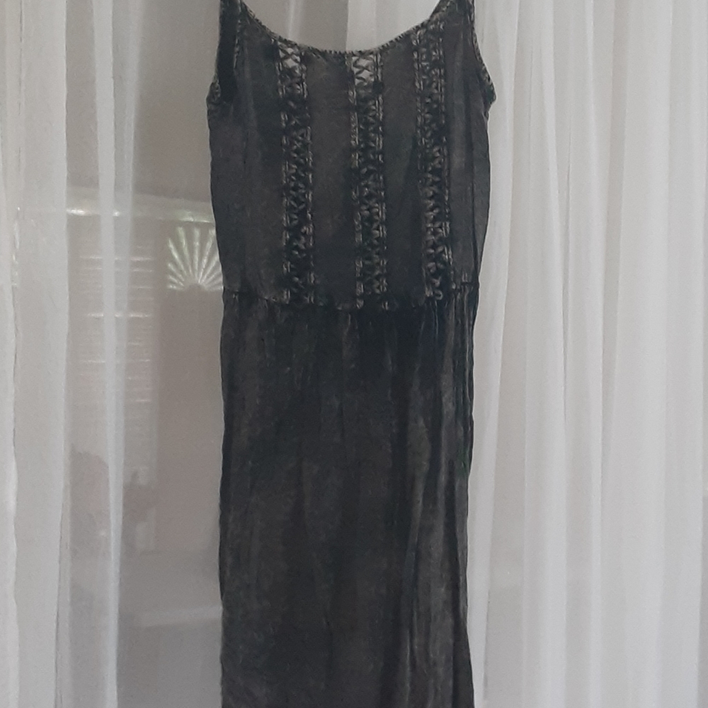 black distressed tank dress